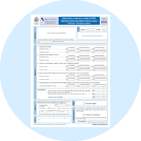 Modelo 111. Retenciones e ingresos a cuenta. Rendimientos del trabajo, de actividades profesionales, de actividades agrícolas y ganaderas y premios. Documento de Ingreso. - miempresaonline.es